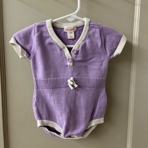 Baby Cat & Jack knit seater onesie sz. 0-3 months